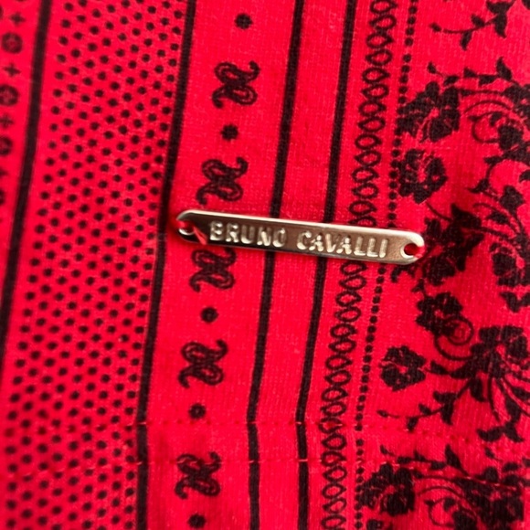 Red Patterned Men's Shirt - Picture 3 of 3